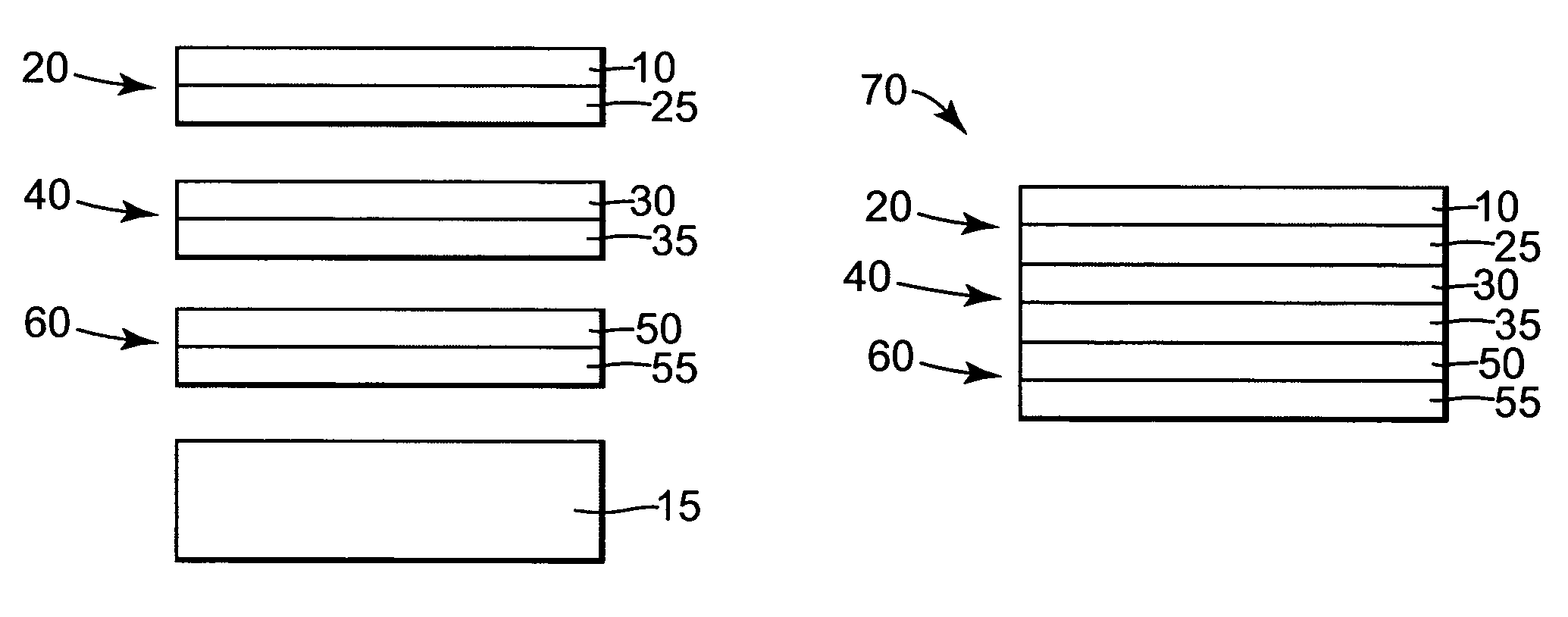 Storage structure with cleaved layer