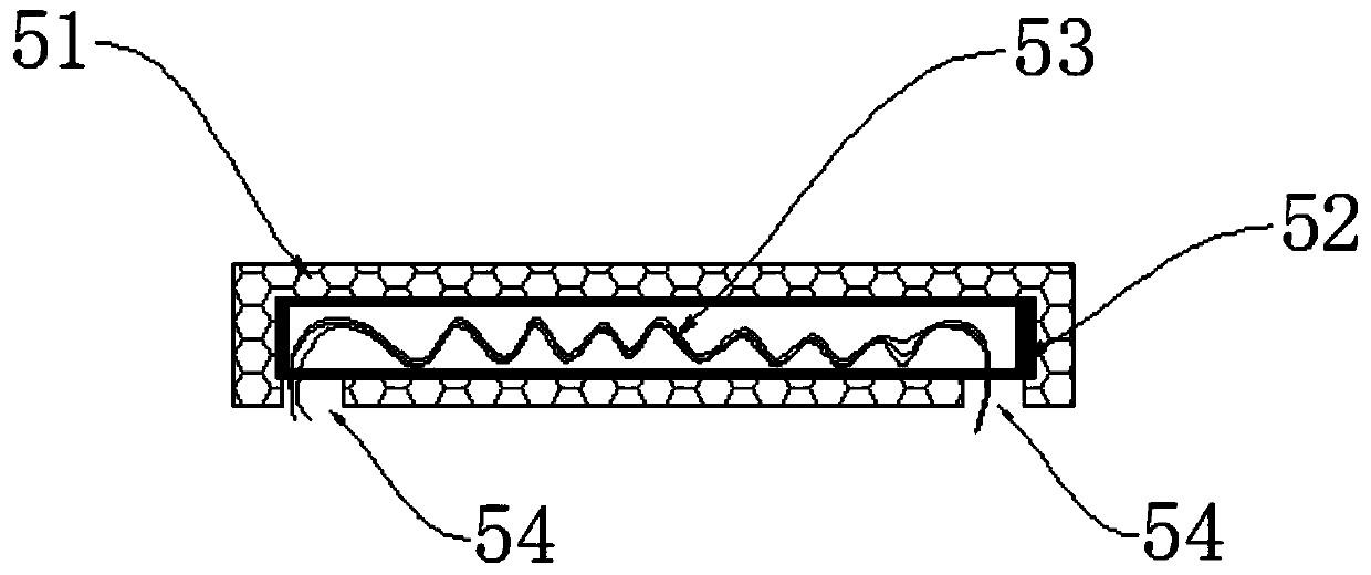 Heating module of multi-layer composite structure and electronic cigarette device