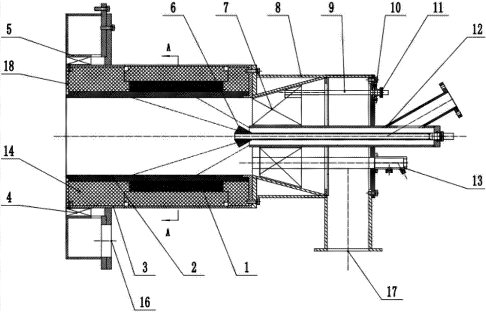 Coal powder atomization electric ignition combustor