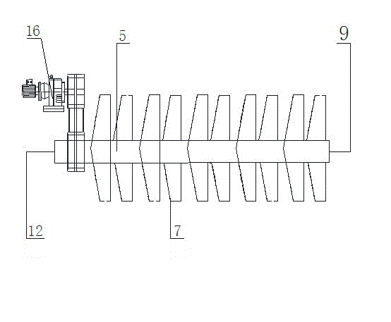 A rotating extrusion type sludge dewatering machine