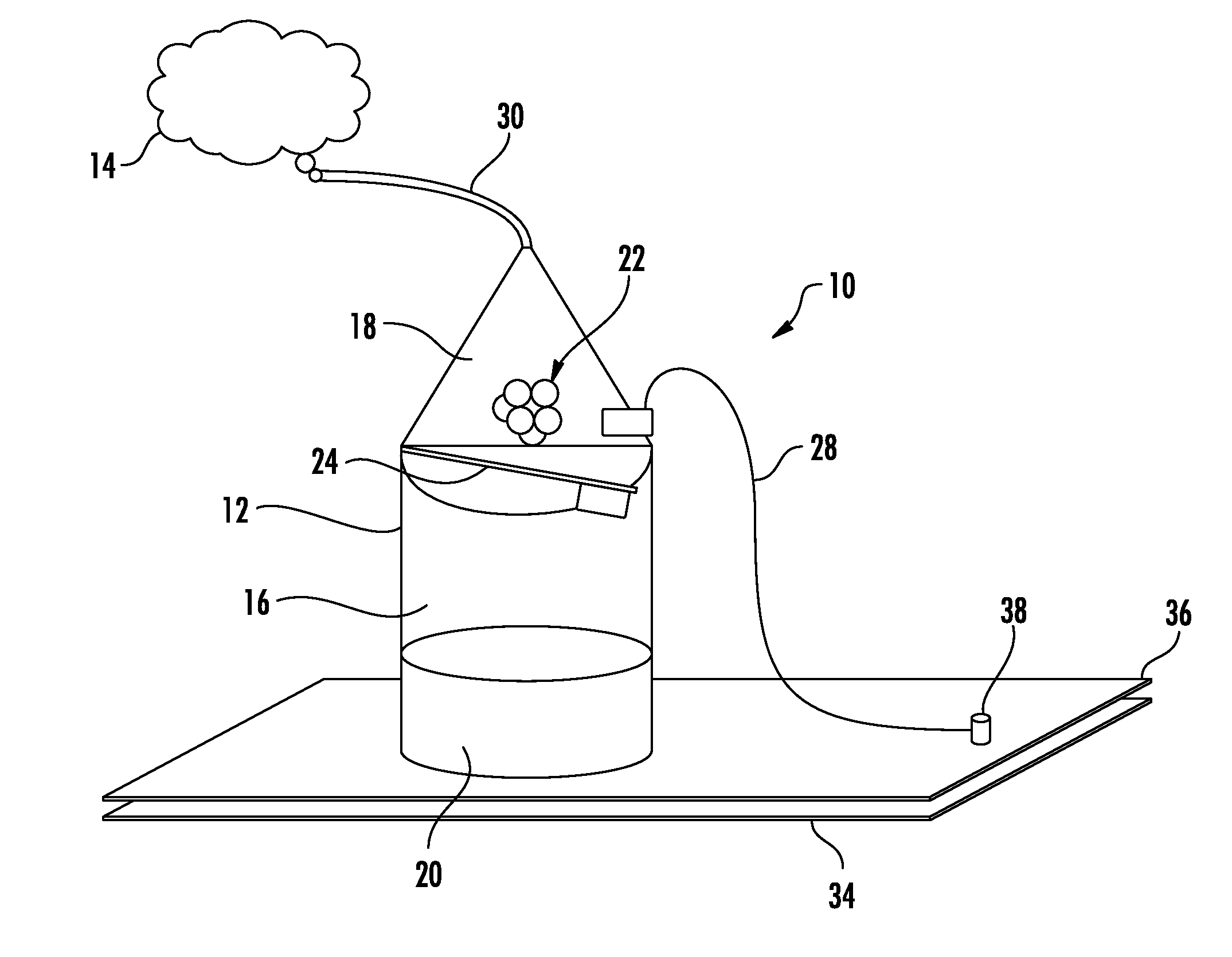 Intra-operative fire/smoke simulation device