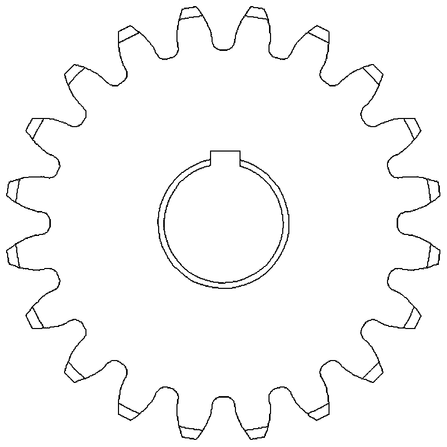 Lightweight fractal gradient gear