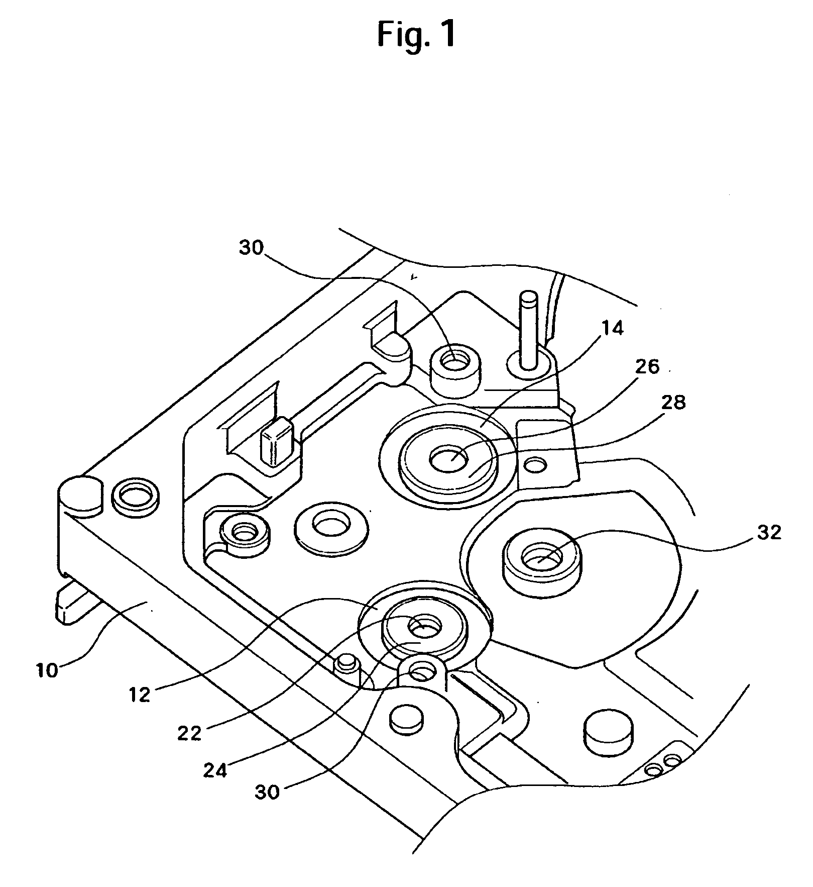 Hard disk drive with structure for mounting voice coil motor