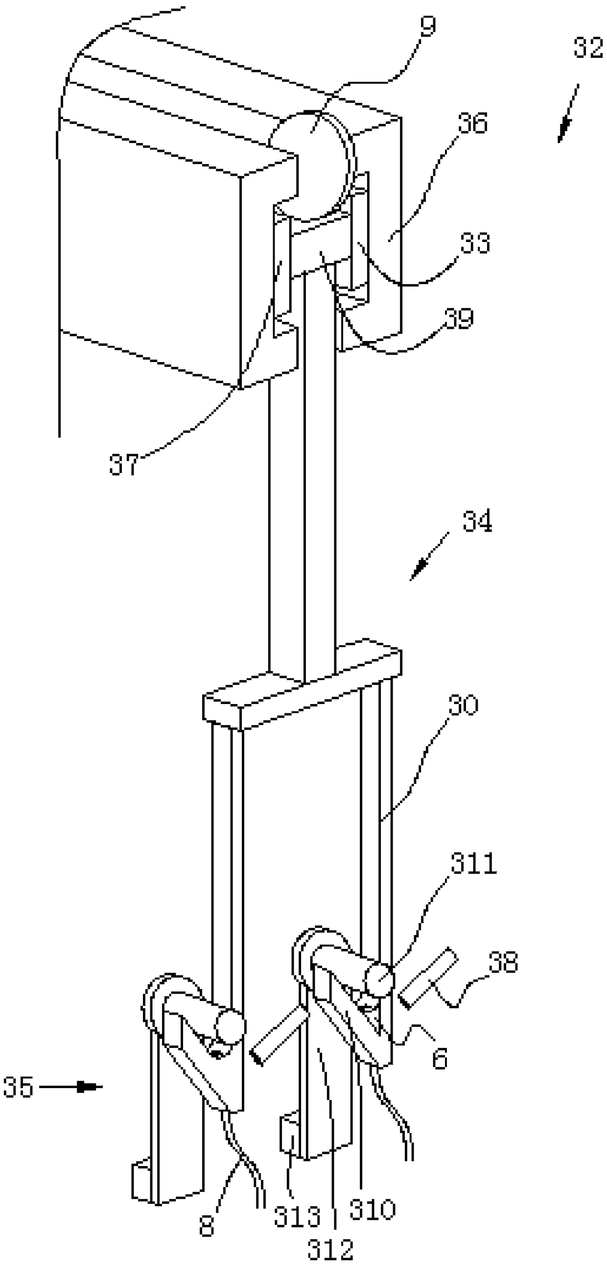 Full-automatic loading and unloading integration equipment for fence stand columns or cross bars