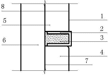 Wall wood veneer close-up method