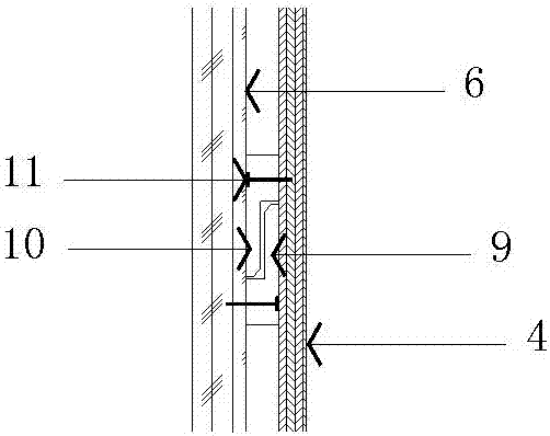 Wall wood veneer close-up method