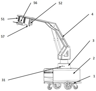 Vibration camellia oleifera picking equipment capable of automatically collecting fruits