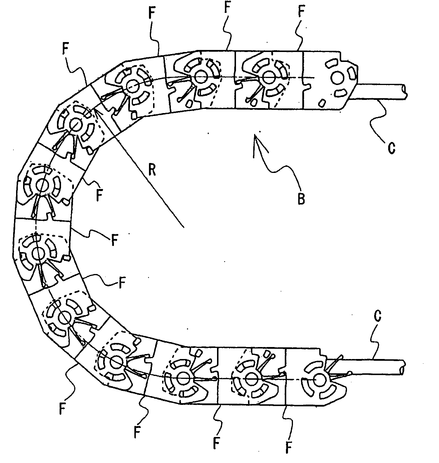 Cable drag chain