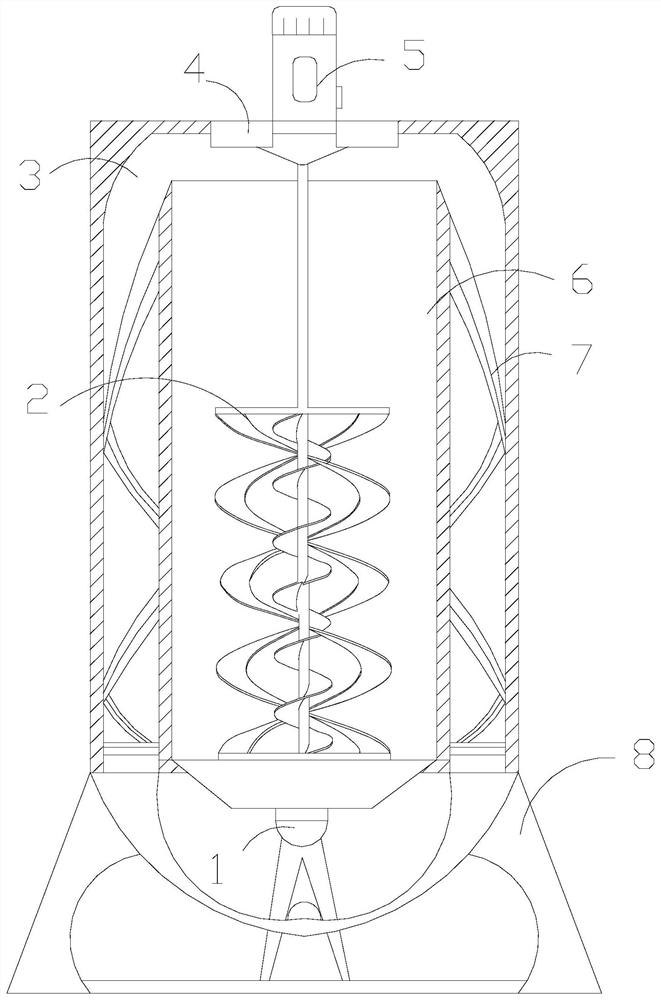 A sanitary napkin slurry concentration and refinement reamer temperature-controlled mixer