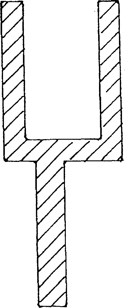 Method for producing modified half-hollw section of pure copper