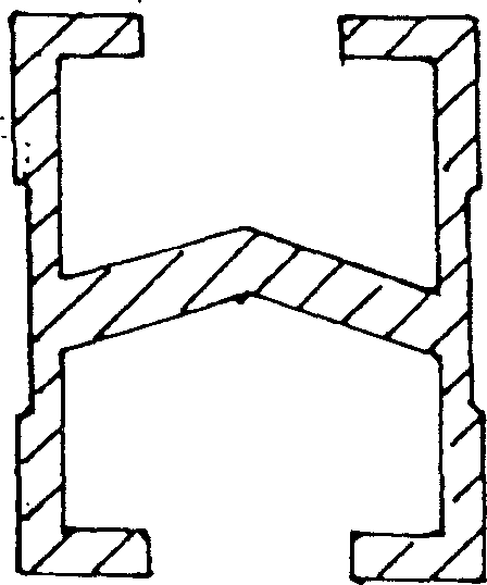 Method for producing modified half-hollw section of pure copper