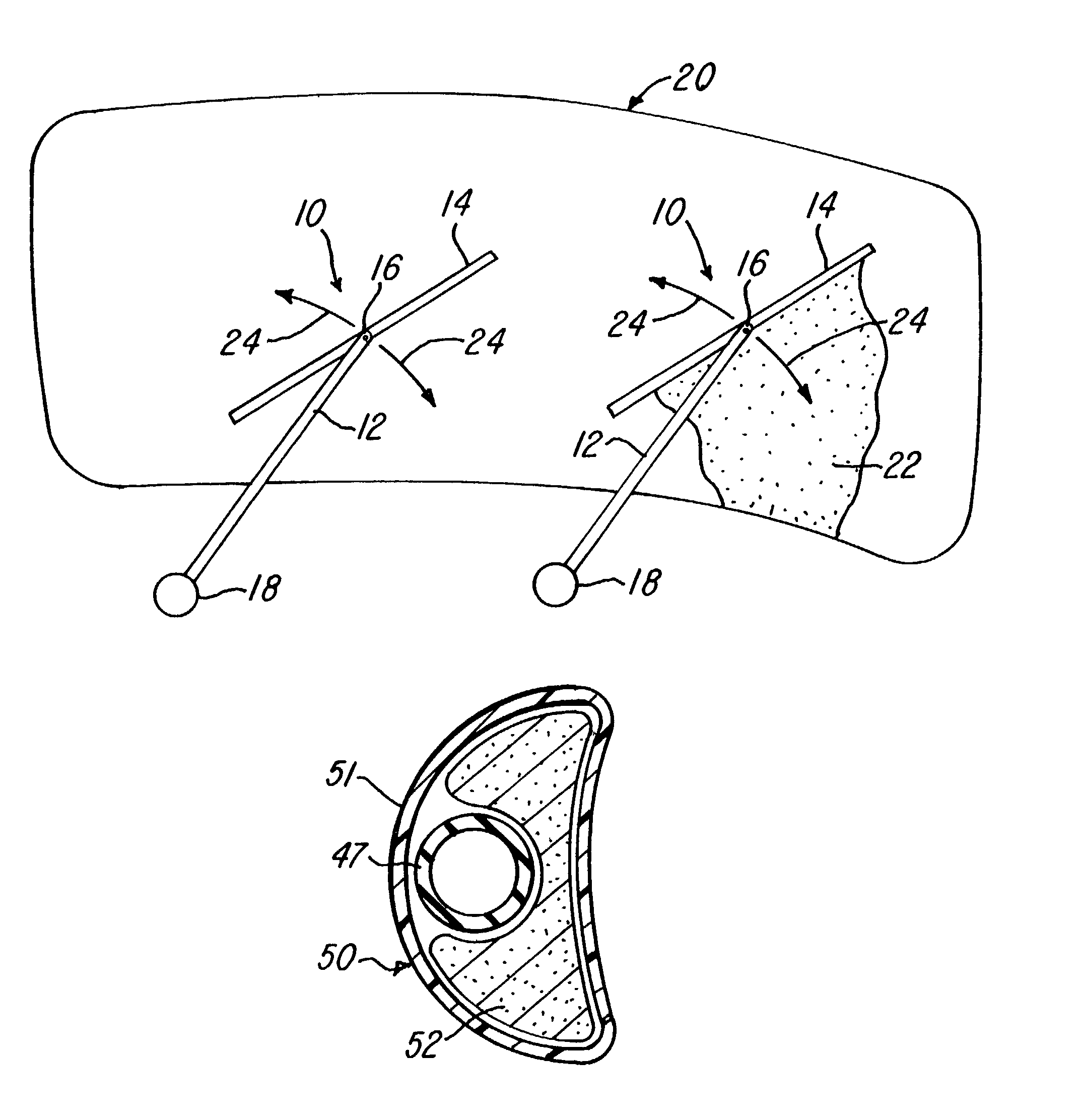 Windshield wiper system having a tubular member having a foam core