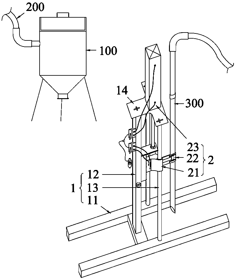 Sample inserting equipment for deep-layer grains of grain granary