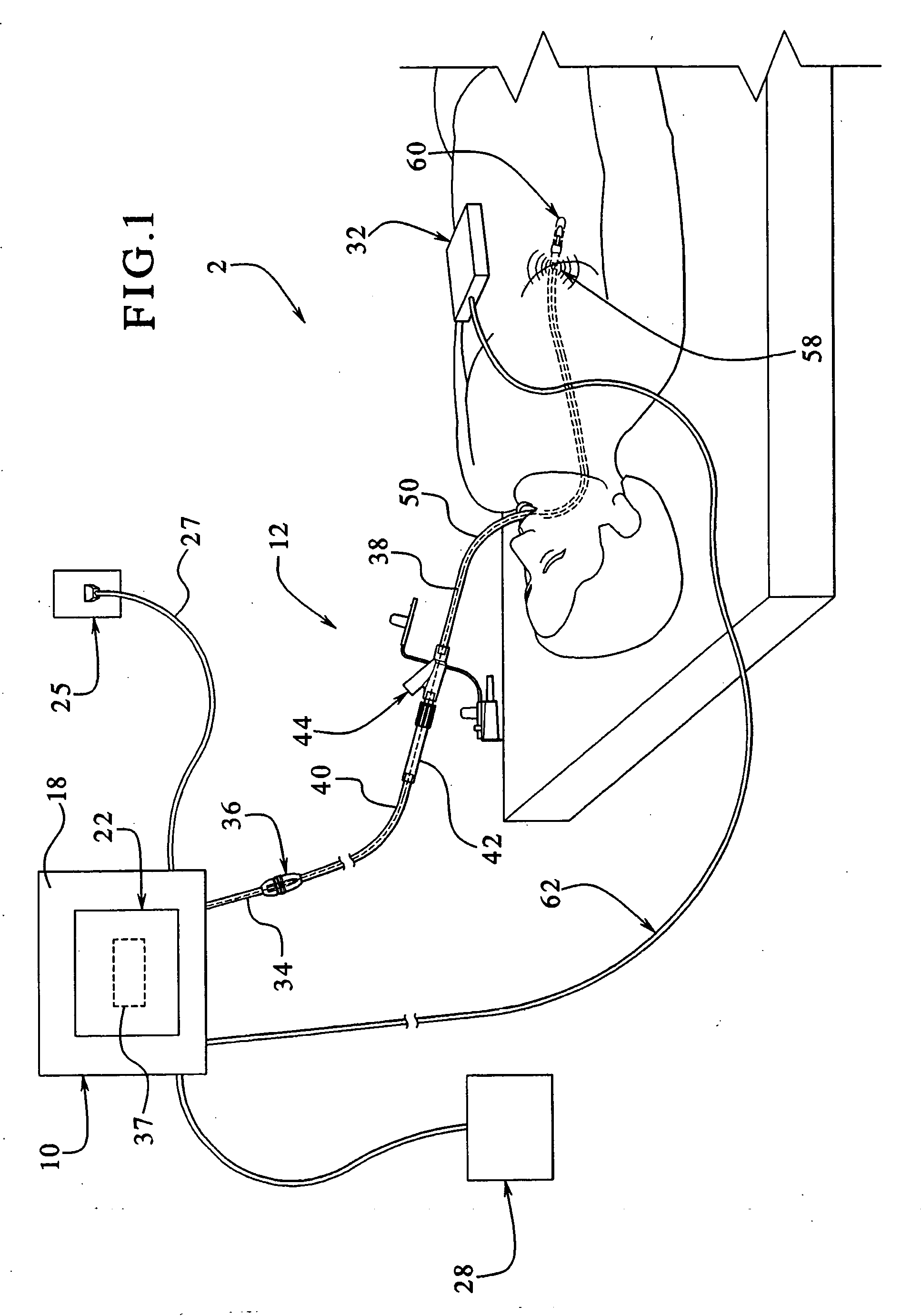 Tubing assembly and signal generator placement control device and method for use with catheter guidance systems