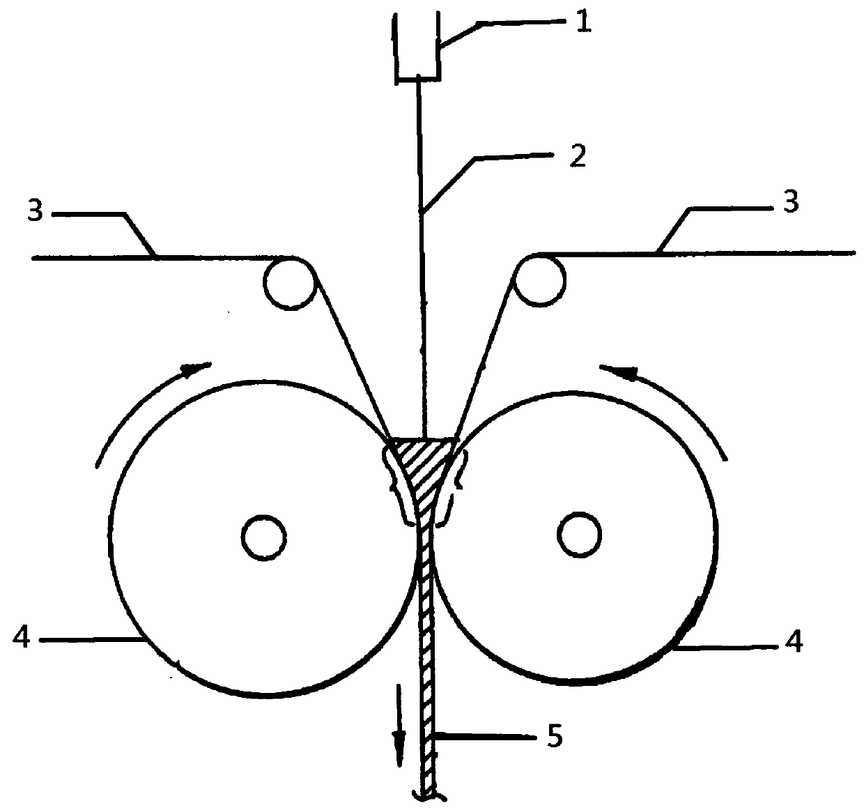 Industrial production process of liquid crystal polyester film