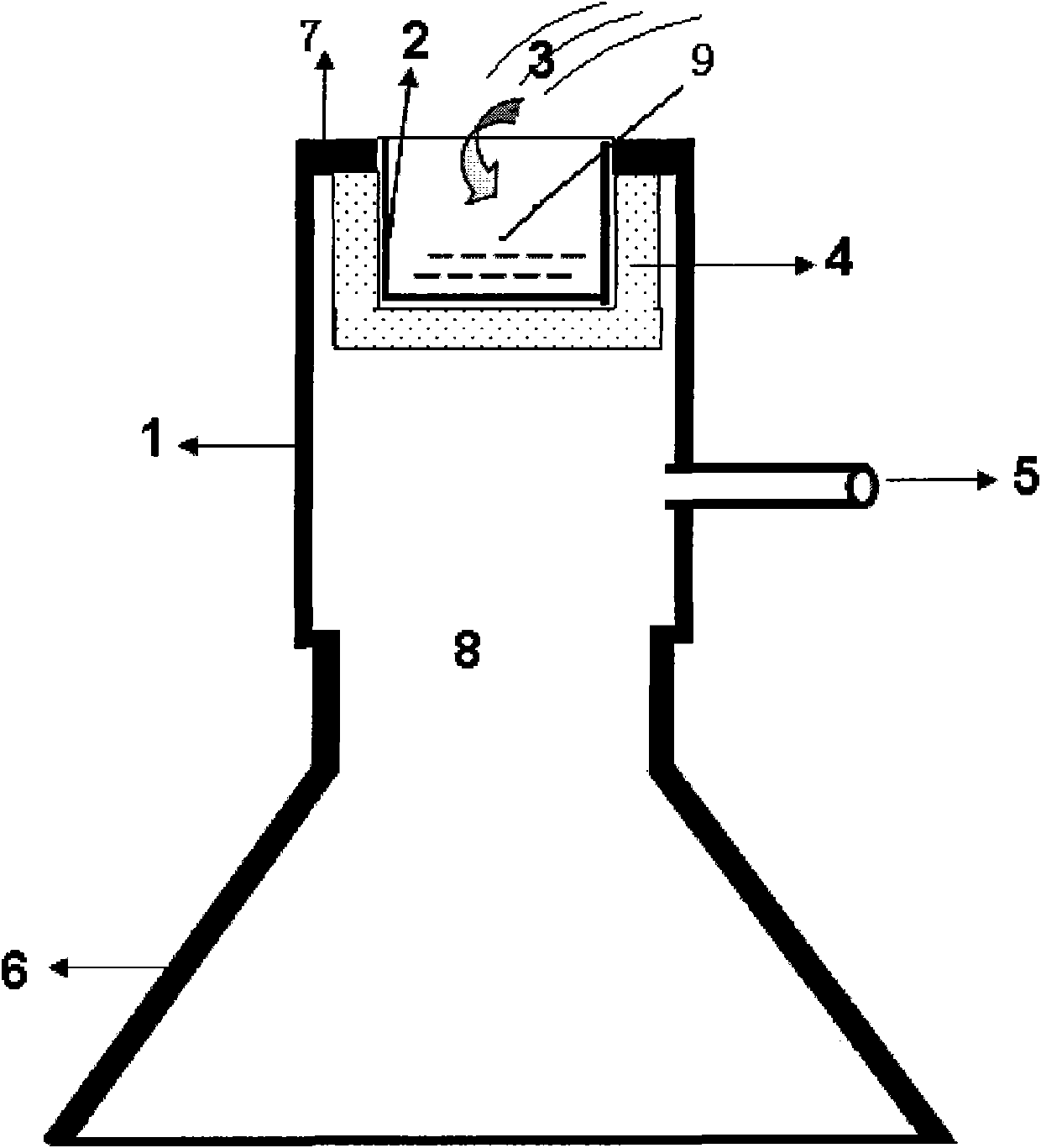 Porous ceramic negative pressure slip casting device and method for preparing ceramic blank