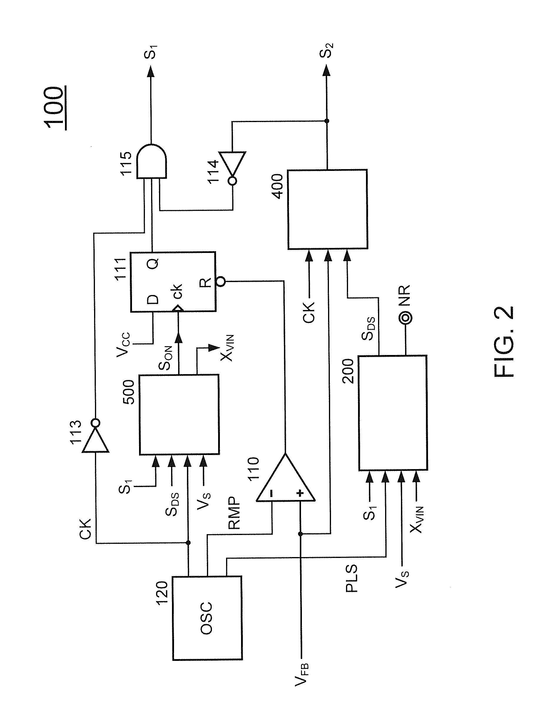 Control circuit for active clamp flyback power converter with predicted timing control