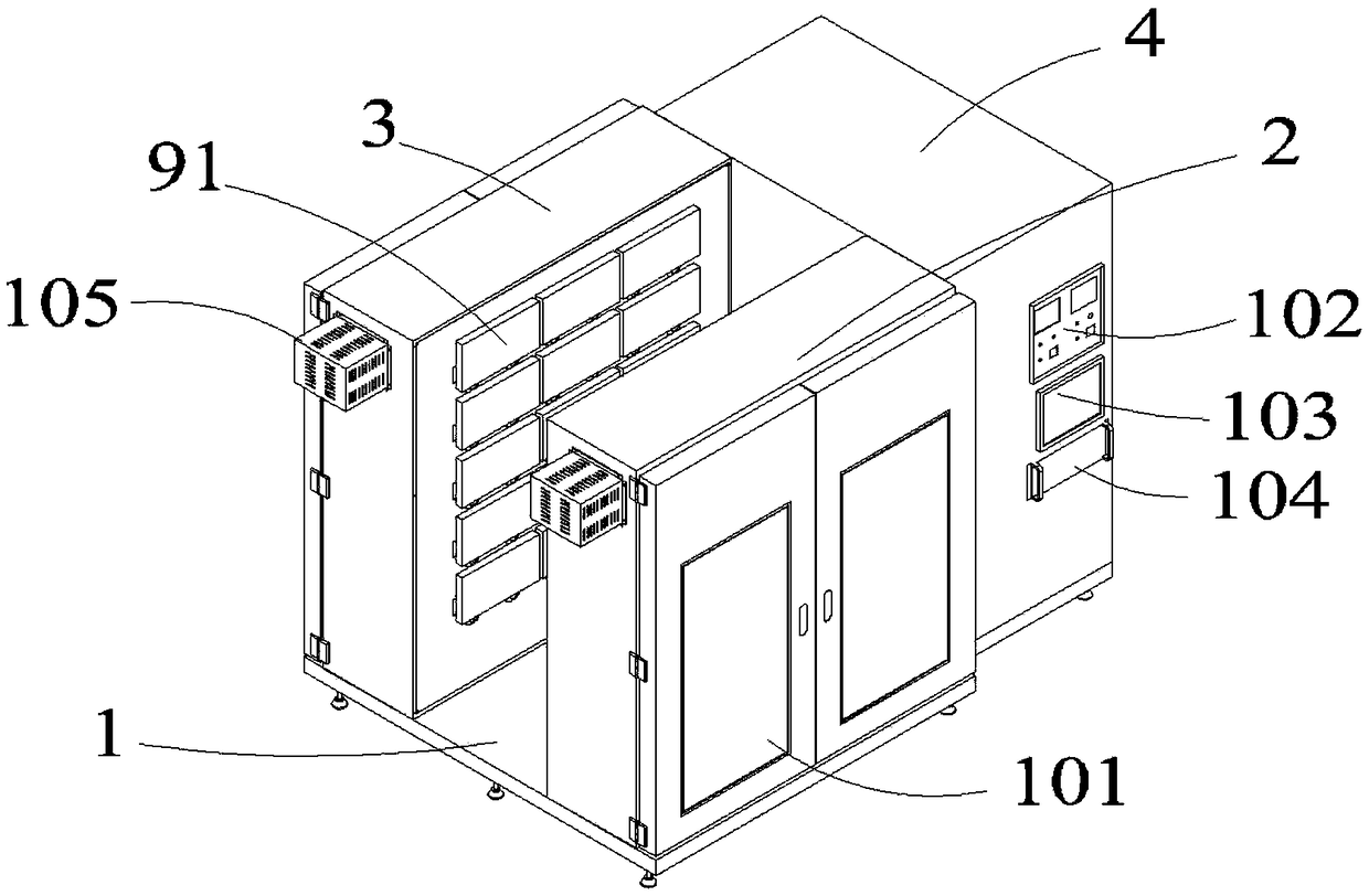 Ageing oven and ageing method