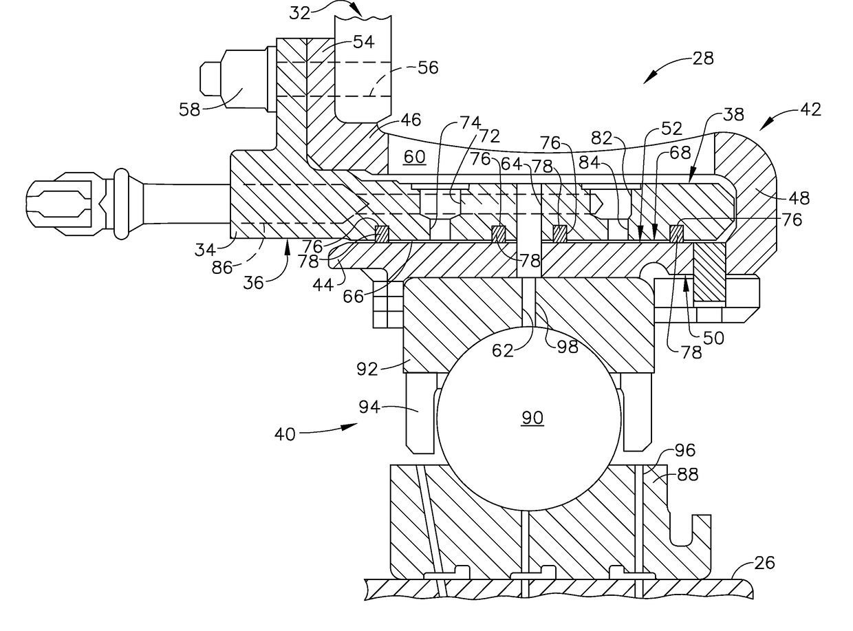 Bearing with drained race and squeeze film damper