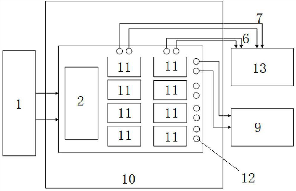 Aviation bus differential crystal oscillator test system