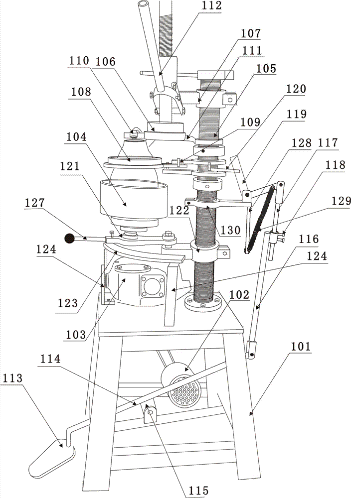 Glass pickle jar shaping mechanism