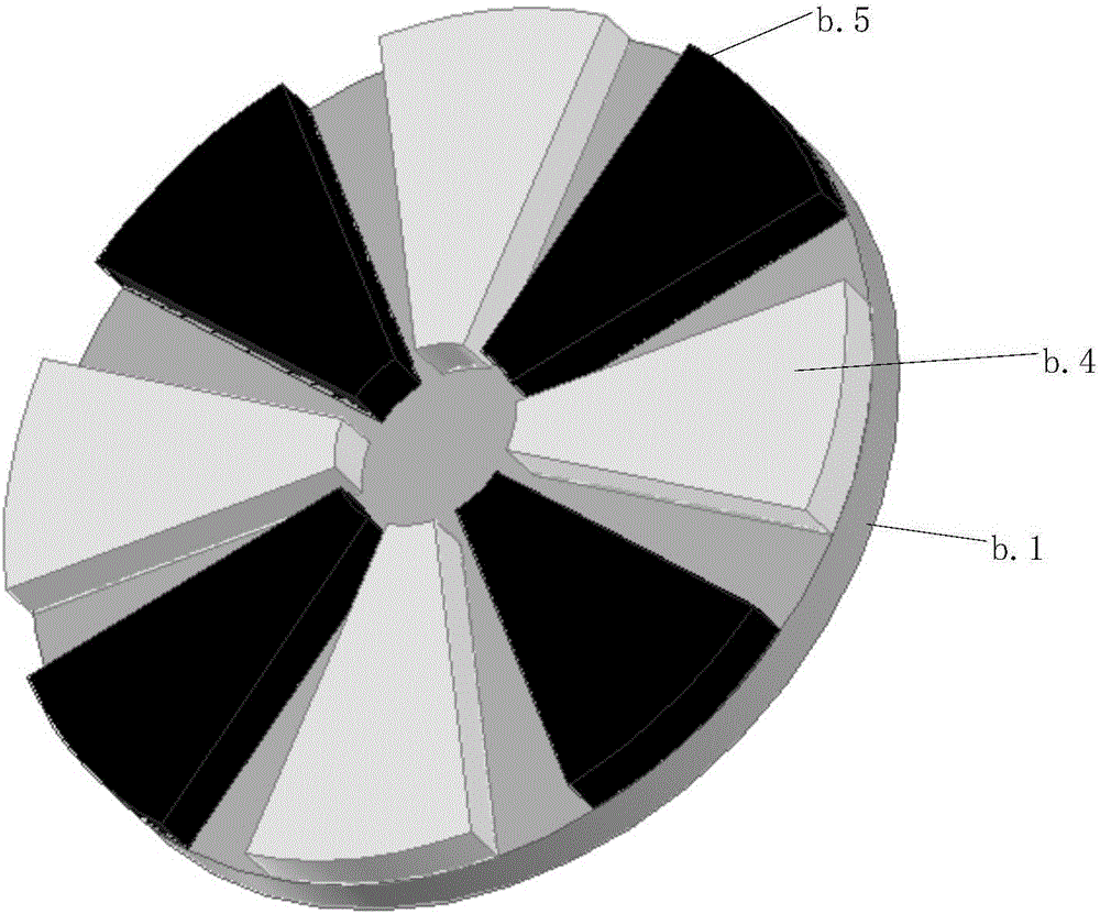 Printed alternating-current motor