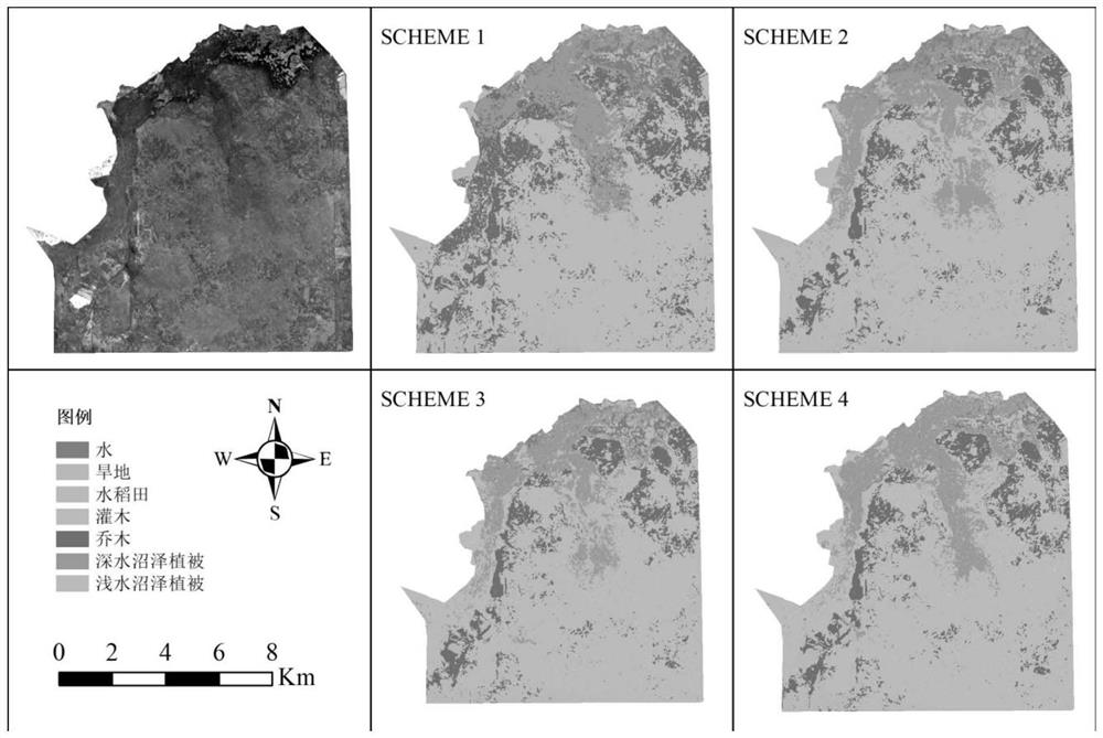 Marsh vegetation stack ensemble learning classification method integrating hyperspectral and multi-band full-polarization SAR (Synthetic Aperture Radar) images