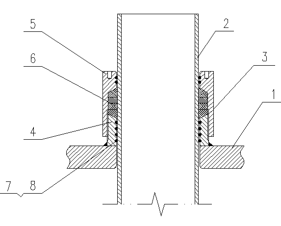 Single pipe free telescopic structure of high-temperature air preheater