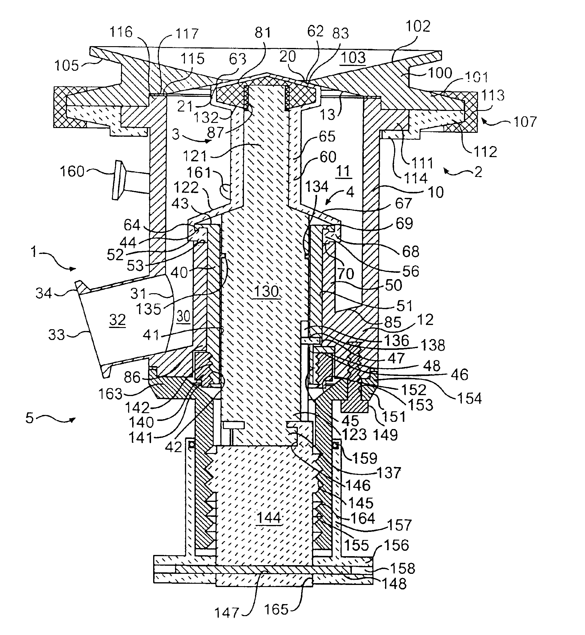 Sanitary drain valve design