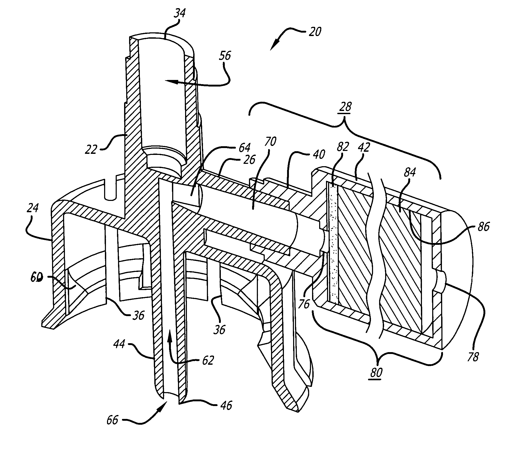 Vented vial adapter with filter for aerosol retention