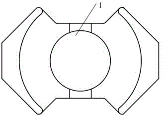 Dense stacking burning die for RM type magnetic material product