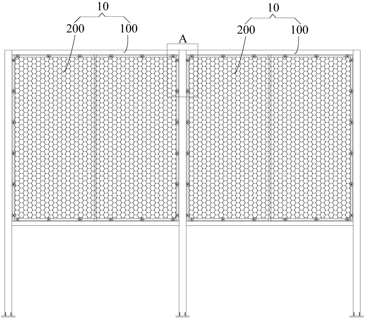 Pry mounted biological filler device and application thereof