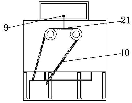 Feed grinder uniform in discharging