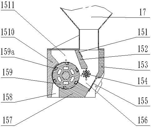 Simplified concentrated-seed-discharging-type precise hole-direct-seeding machine for rice