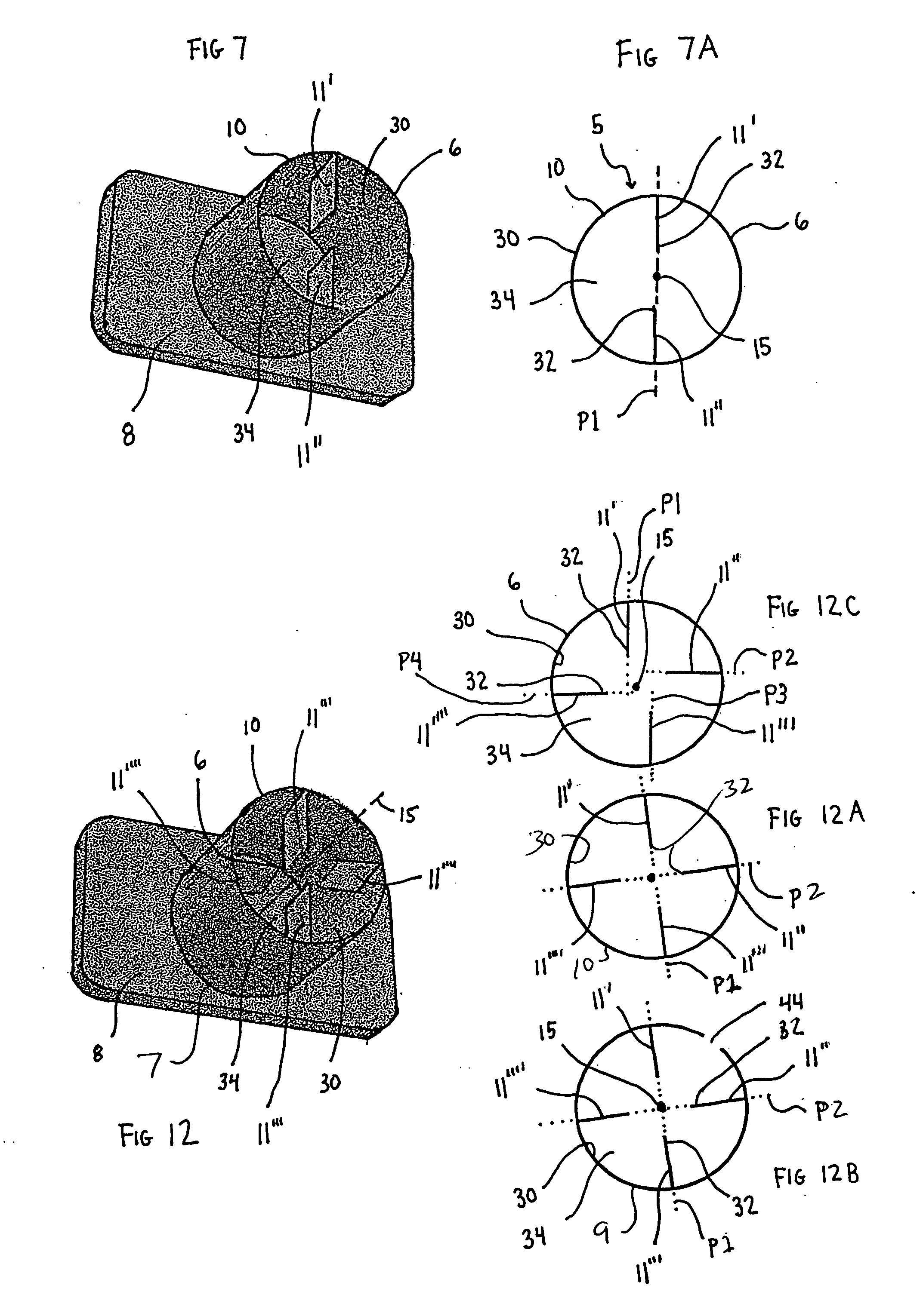 Fruit coring device for producing a closed bore