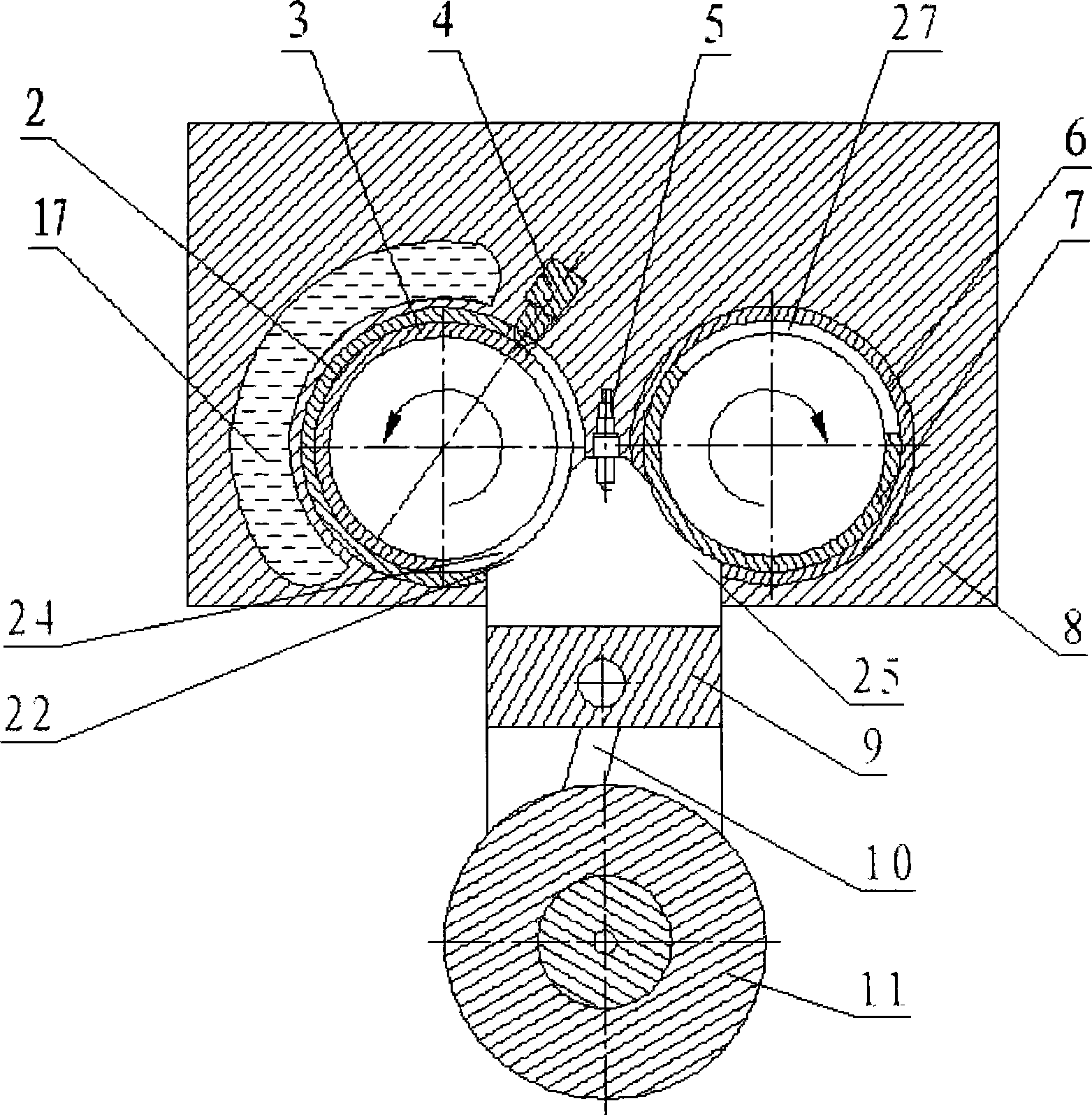 Rotating valve mechanism for internal combustion engine