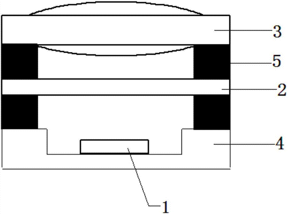 Spatial structured light transmitting device