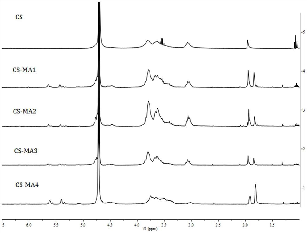 Preparation method of photo-crosslinked chitosan-methacrylic acid nanoparticles