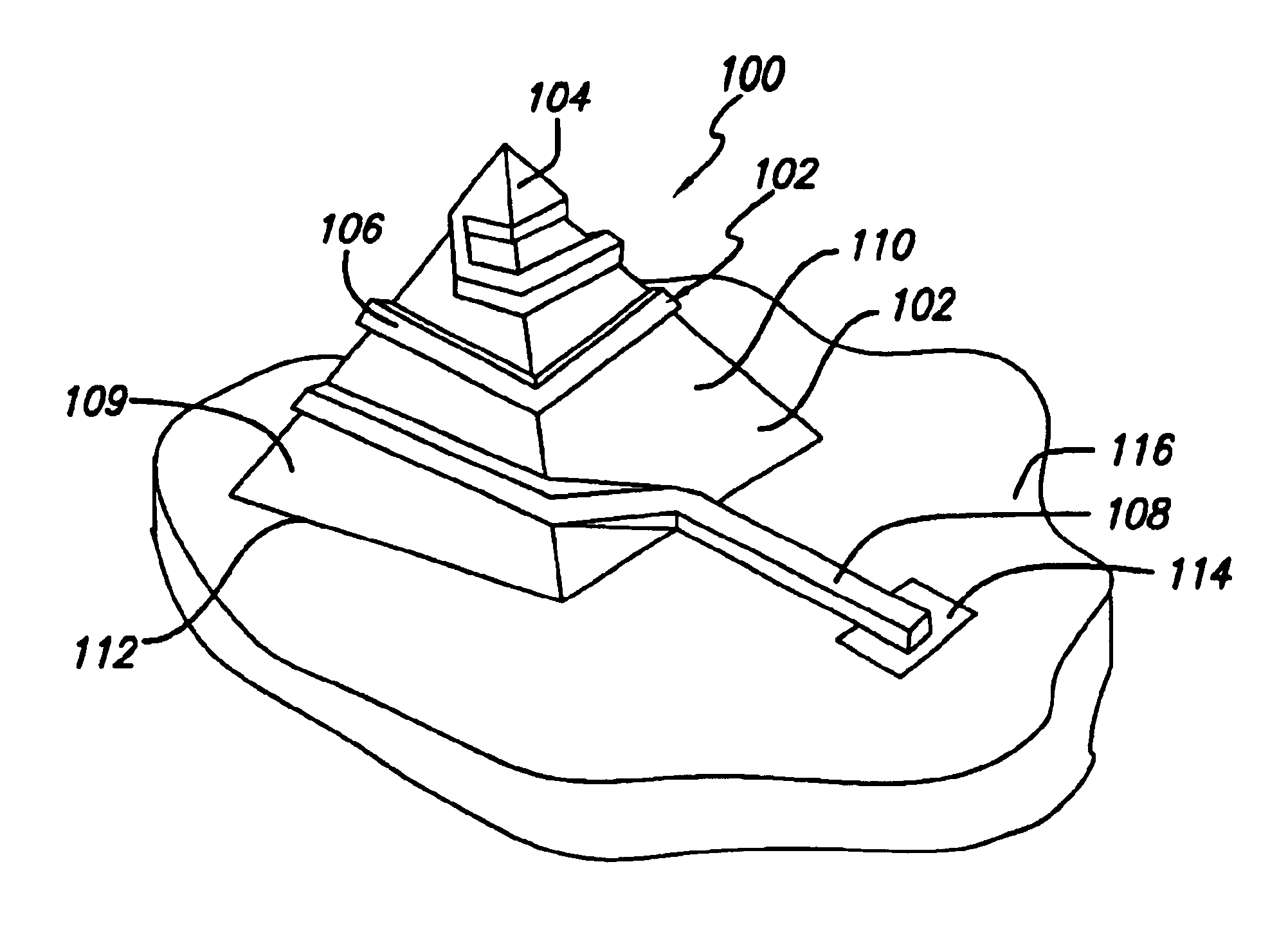 Helical microelectronic contact and method for fabricating same