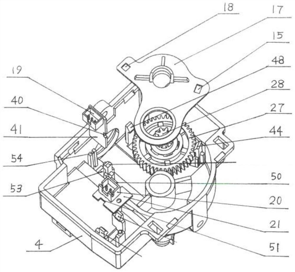 Electric fan oscillating swing angle adjusting device and electric fan applying same