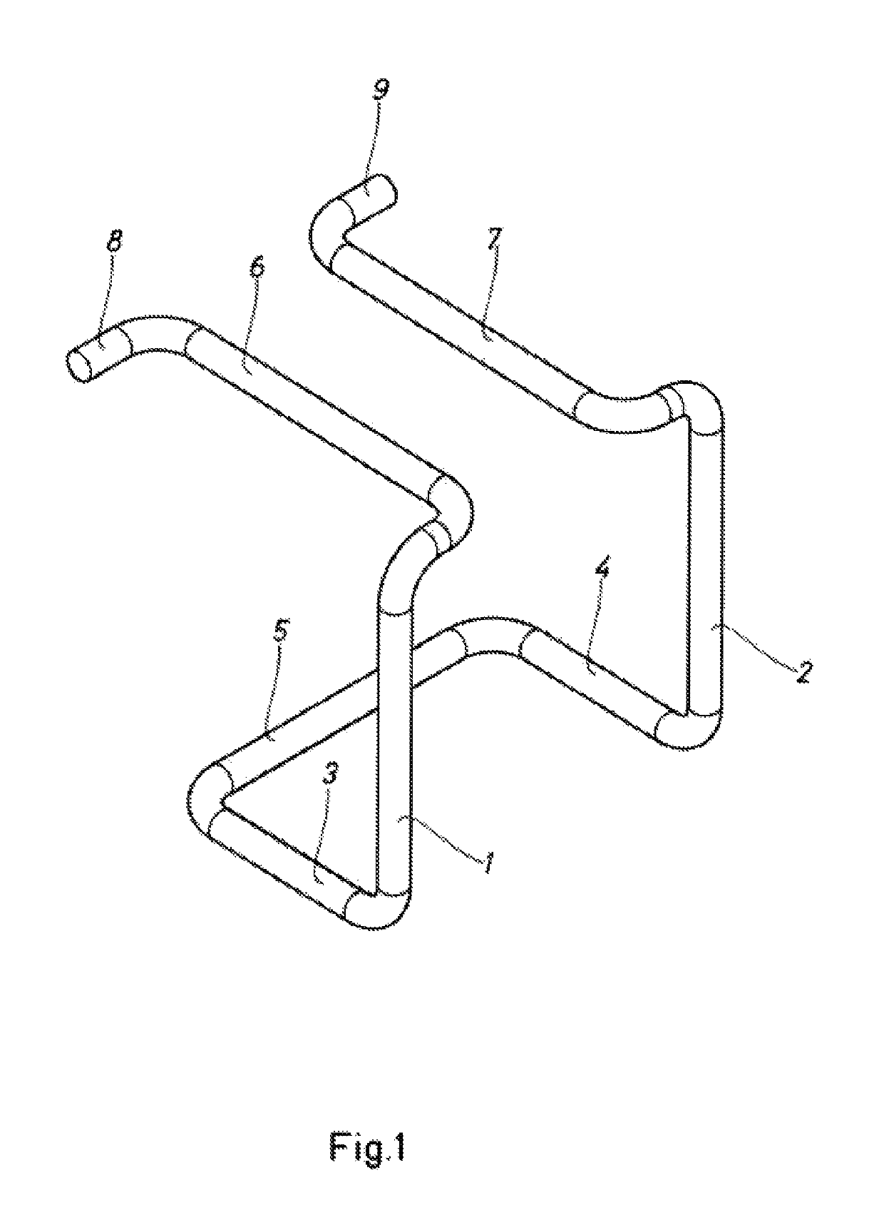 Device for dismountably connecting two intersecting formwork beams