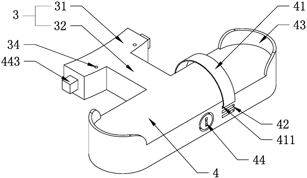 An anti-slip composite material distribution network tower