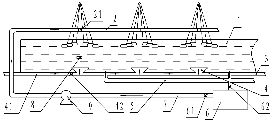 Water tank device for silk reeling and picking