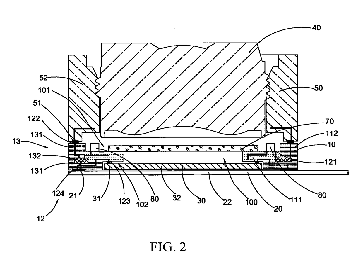 System-Level Camera Module with Electrical Support and Manufacturing Method Thereof