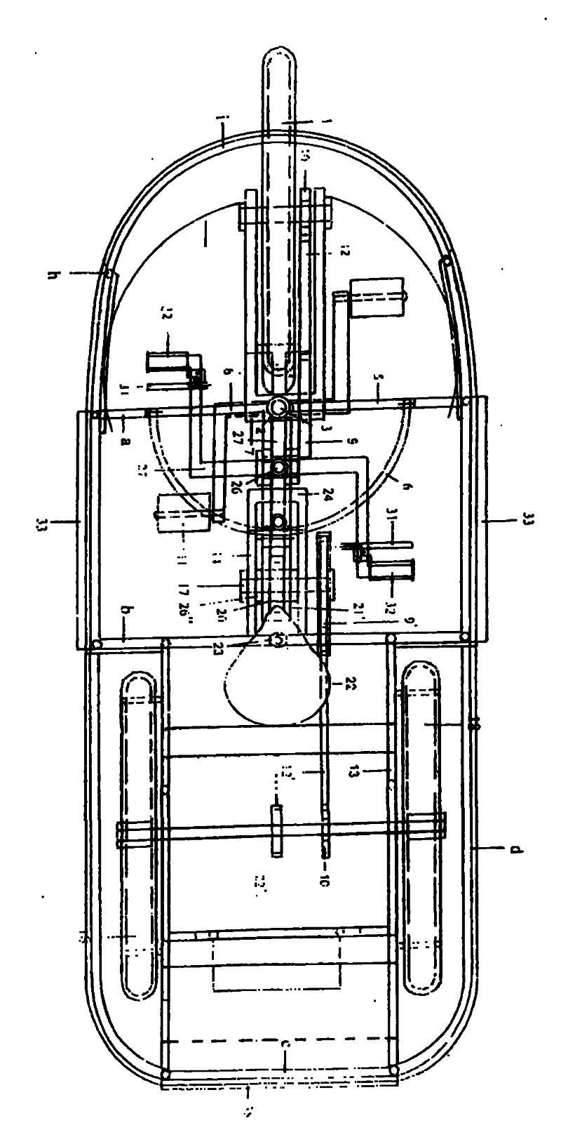 Rapid body-building three-wheel mini bus using hands and feet