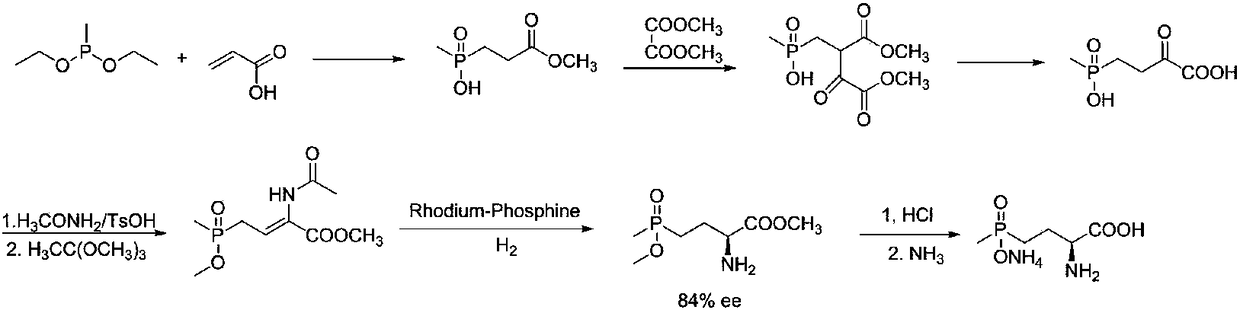 L-glufosinate ammonium preparation method