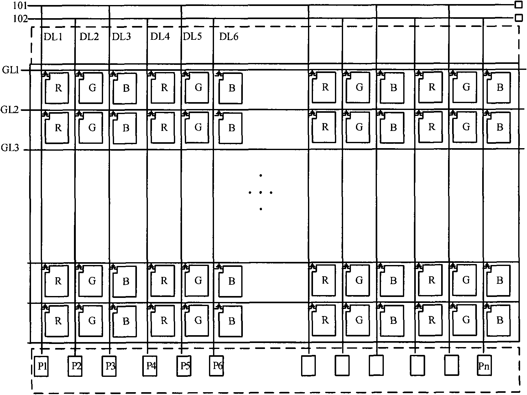 A method for testing line defects of LCD (liquid crystal display) panel, array substrate and drive wires