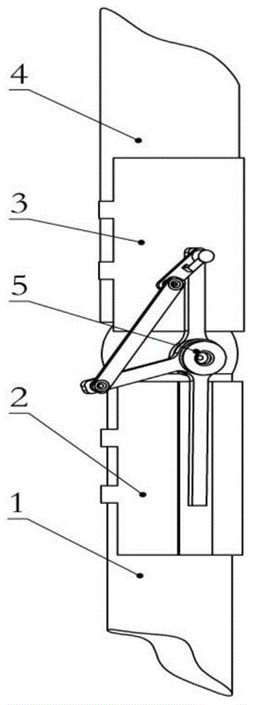 Crank and rocker mechanism for measuring angle data of human body lower limb joint