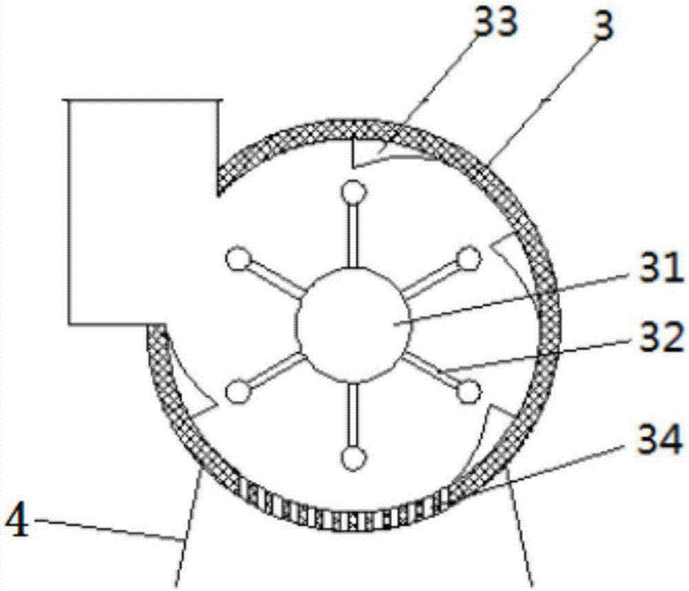 Soybean crushing and grading recycling device