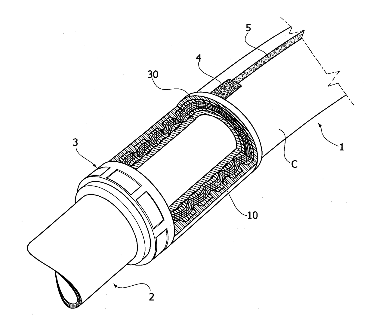 Tube made of elastomeric material for a system which is on-board of a motor-vehicle